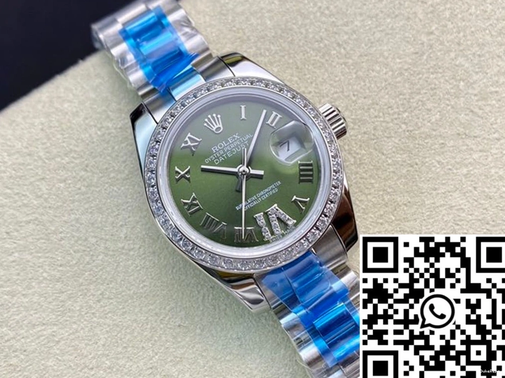 28MM Green Dial Factory Diamond-set Datejust BP Rolex 1119